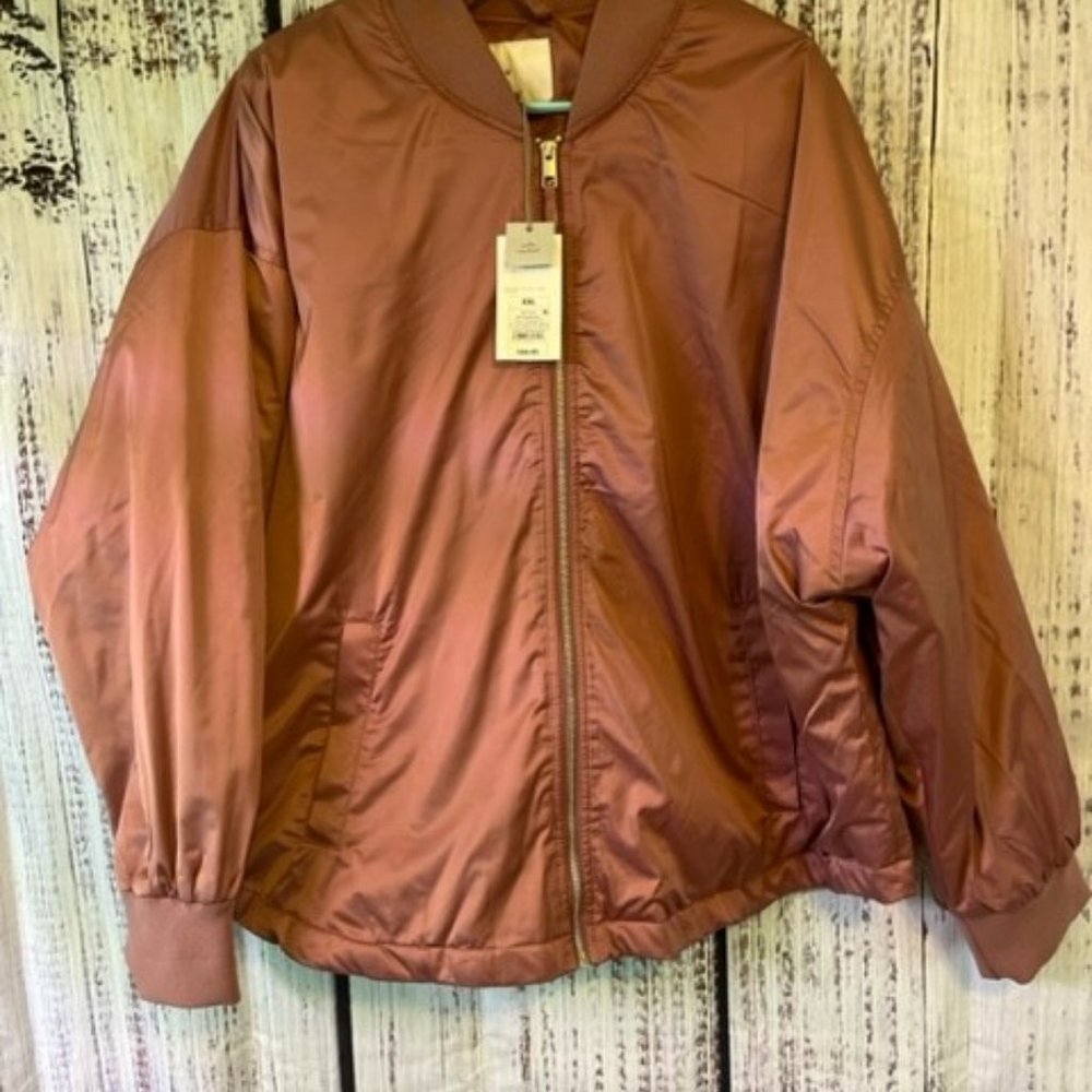 NWT Women's Pink Metallic Jacket